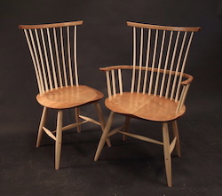 windsor chairs, cherry and ash, vermont